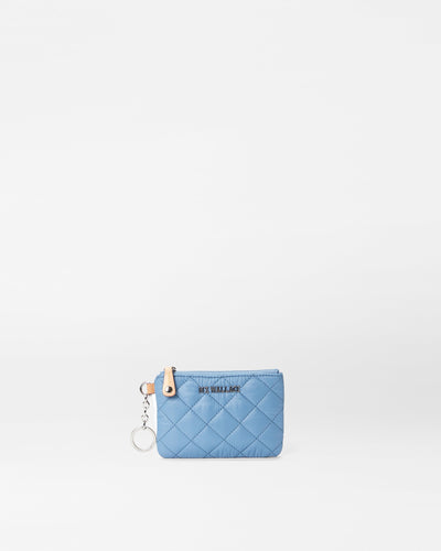 Cornflower Blue Flat Metro Key Pouch