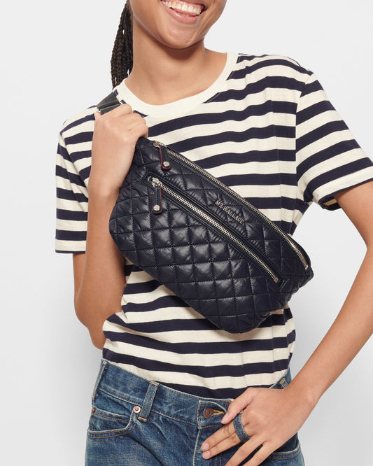 Black Crosby Belt Bag