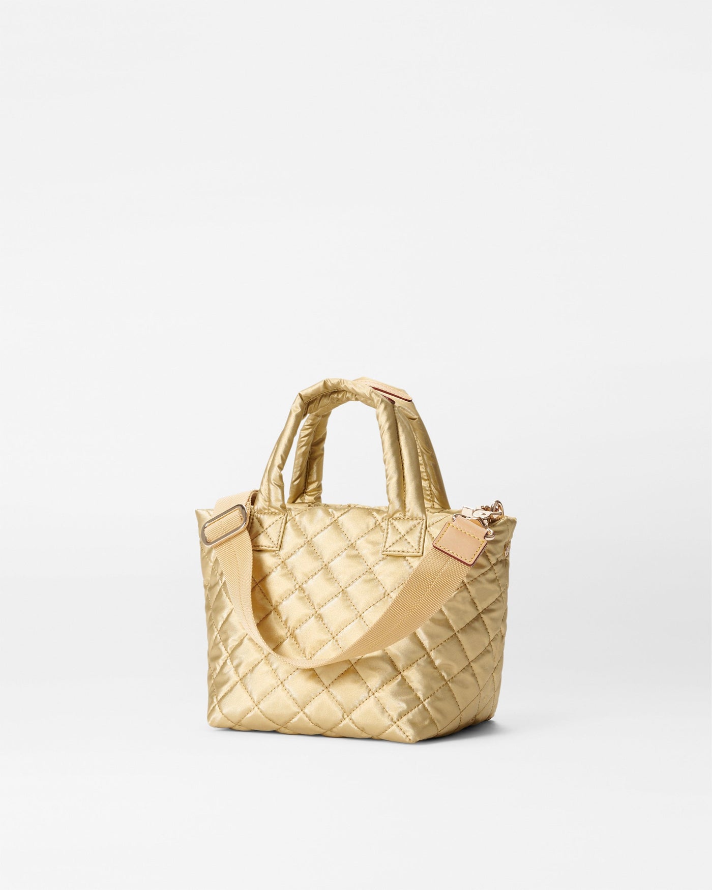 Light Gold Pearl Metallic Micro Metro Tote Deluxe