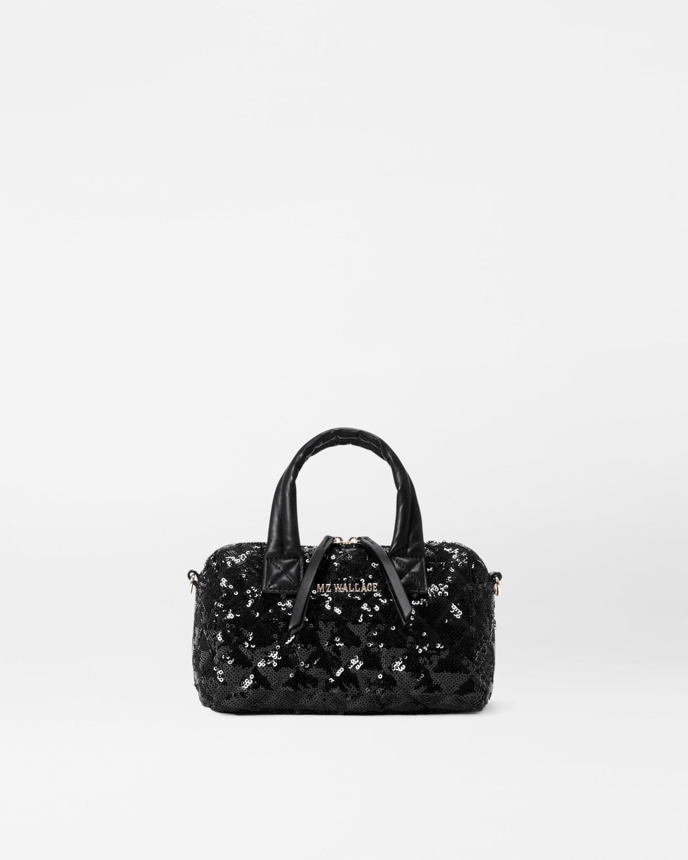 Black Sequin Mini Satchel
